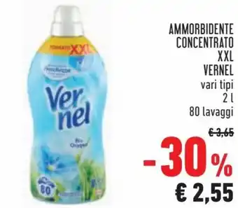 Conad Vernel Ammorbidente Concentrato XXL 2 l offerta