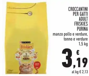 Conad Purina Friskies Croccantini per Gatti Adult 1,5 kg offerta