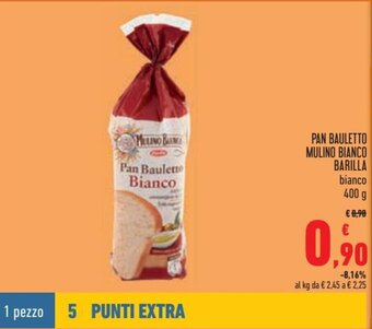 Conad Barilla Mulino Bianco Pan Bauletto 400 g offerta