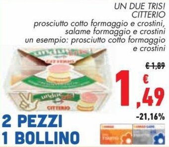 Conad Citterio Un Due Tris! offerta