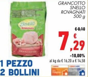 Conad Rovagnati Grancotto Snello 500 g offerta