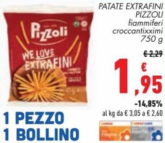 Conad Pizzoli Patate Extrafini 750 g offerta