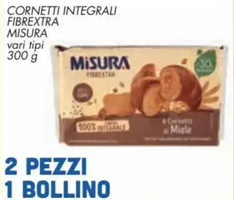 Conad Misura Fibrextra Cornetti Integrali 300 g offerta