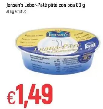 Famila Jensen's Leber-Pâté pâté con oca 80 g offerta