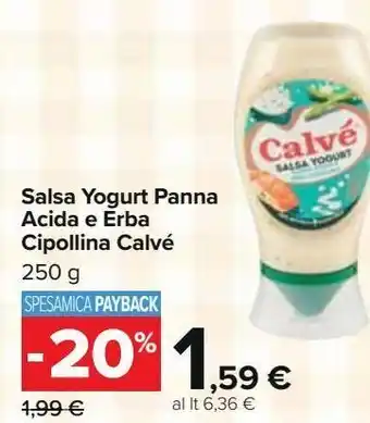 Salse yogur panna acida e erba cipollina calvé