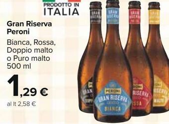 Carrefour Iper Gran riserva peroni offerta