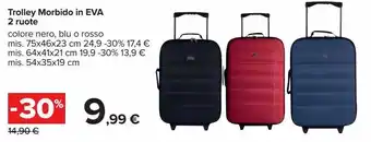 Carrefour Iper Trolley morbido in eva 4 ruote offerta