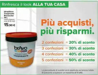 Carrefour Iper Idropittura traspirante bravocolor offerta