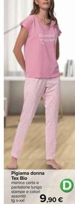 Pigiama donna tex bio