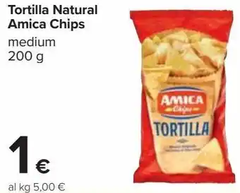 Carrefour Iper Tortilla natural amica chips medium offerta
