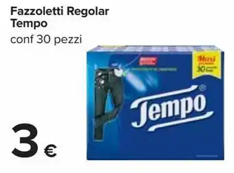 Carrefour Iper Fazzoletti regolar tempo conf 30 pezzi offerta