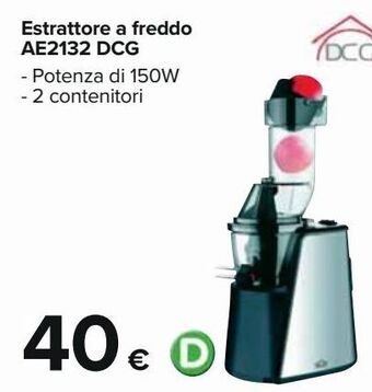 Estrattore a freddo ae2132 dcg