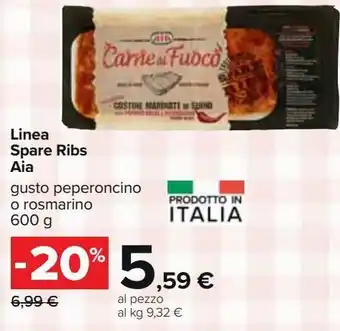 Carrefour Iper Linea spare ribs aia offerta