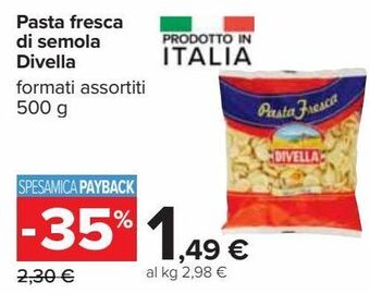 Carrefour Iper Pasta fresca di semola divella offerta