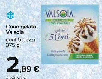 Carrefour Iper Cono gelato valsoia offerta