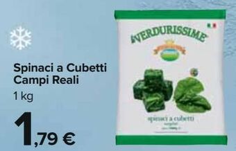 Carrefour Iper Spinaci a cubetti campi reali offerta