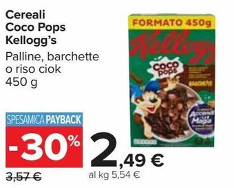 Carrefour Iper Cereali coco pops kellogg's offerta