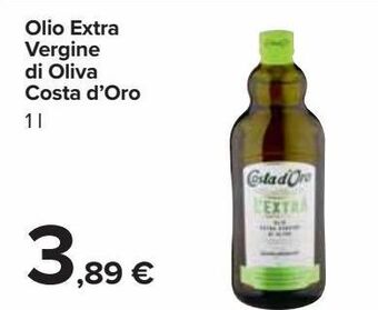 Carrefour Iper Olio extra vergine di oliva costa d'oro offerta