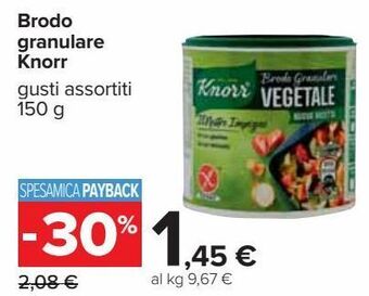 Carrefour Iper Brodo granulare knorr offerta