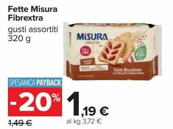 Carrefour Iper Fette misura fibrextra offerta
