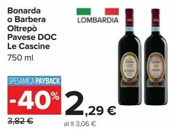 Bonarda o barbera oltrepo pavese doc le cascine