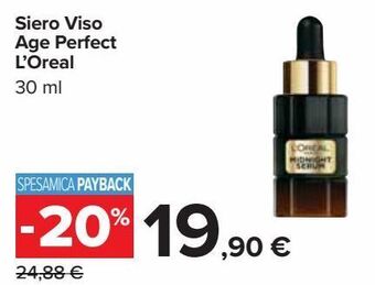Carrefour Iper Siero viso age perfect l'oreal offerta