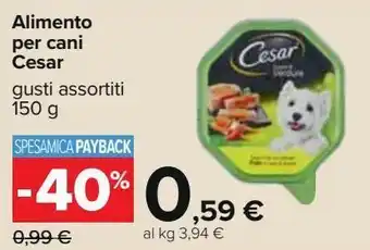Carrefour Iper Alimento per cani cesar offerta