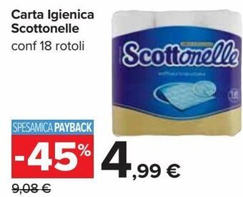 Carrefour Iper Carta igienica scottonelle offerta