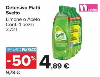 Carrefour Iper Detersivo piatti svelto offerta