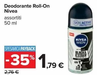 Carrefour Iper Deodorante roll-on nivea offerta