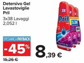 Carrefour Iper Detersivo gel lavastoviglie pril offerta