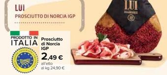 Carrefour Iper Prosciutto di norcia igp offerta
