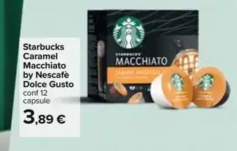 Carrefour Iper Starbucks caramel macchiato by nescafé dolce gusto offerta