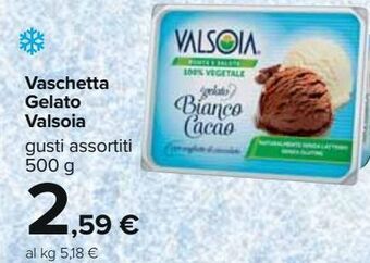 Carrefour Iper Vaschetta gelato valsoia offerta