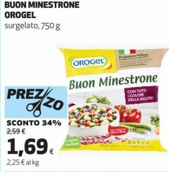 Coop Orogel Buon Minestrone surgelato, 750 g offerta