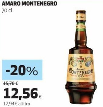 Coop Amaro Montenegro 70 cl offerta