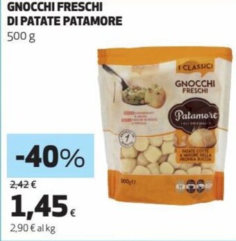 Coop Patamore Gnocchi freschi di Patate 500 g offerta