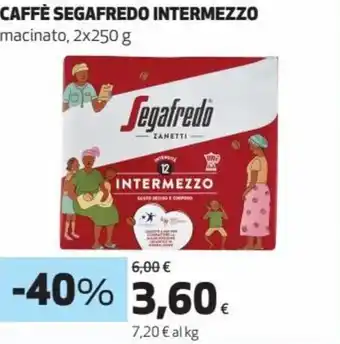 Coop Segafredo Caffè Intermezzo macinato 2x250 g offerta