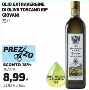 Coop Olio Extravergine di Oliva Toscano IGP Giovani 75 cl offerta