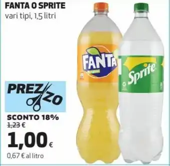 Coop Fanta O Sprite vari tipi 1,5 litri offerta
