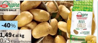 Coop Patate Gialle 2 kg offerta