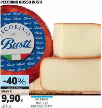 Coop Pecorino Rosso Busti offerta