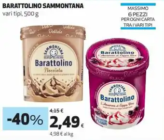 Coop Sammontana Barattolino vari tipi 500 g offerta