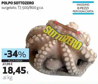 Coop Sottozero Polpo surgelato , T7,500/800 g offerta