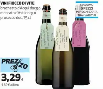 Coop Vini Fiocco di Vite 75 cl offerta