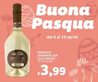 Prosecco Spumante Doc Villa Miazzi 75 cl