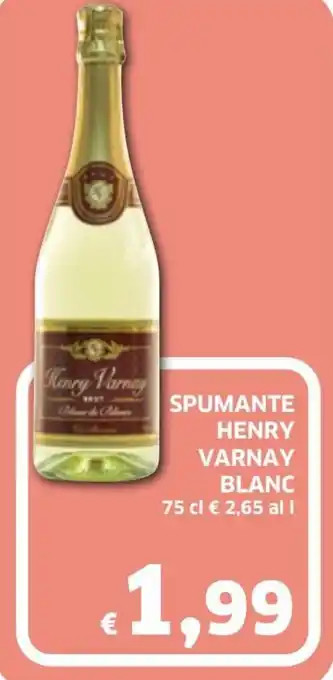 Ecu Discount Henry Varnay Spumante Blanc 75 cl offerta