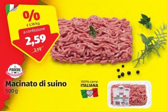ALDI IL Podere Macinato di suino 500 g offerta