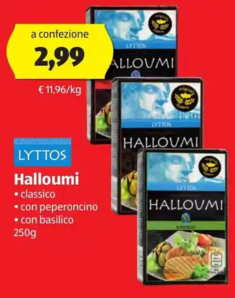 ALDI Lyttos Halloumi 250 g offerta
