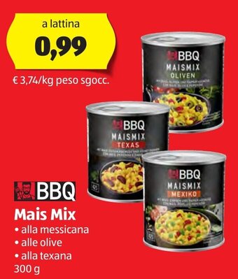 ALDI BBQ Mais Mix 300 g offerta
